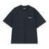 Carhartt Wip S/S Signature Script T-Shirt - Deep Night / Glassy Pink